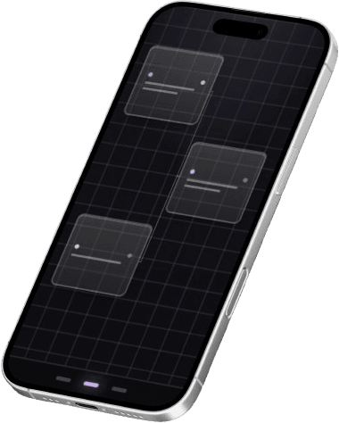 Nodeon on a phone, showing the same graph on a smaller screen